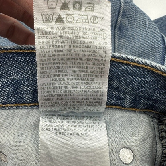 Levi's 550 Jeans Sz 38x34 Medium Wash Tapered Leg Relaxed Fit High Rise Zip Fly - Picture 7 of 7